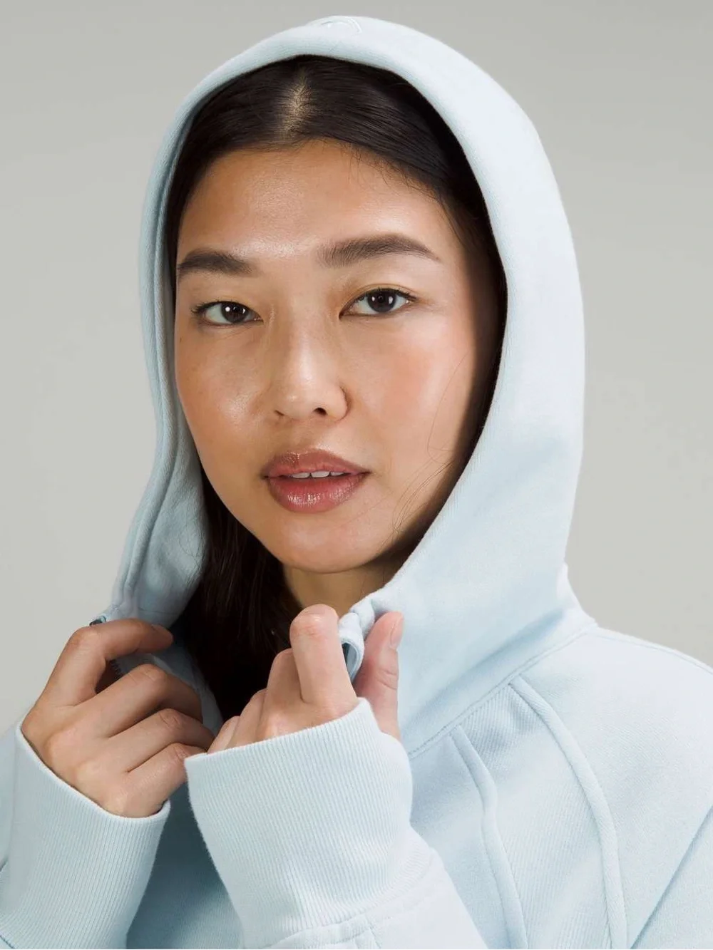 Lululemon Scuba Oversized Full Zip Powder Blue Hoodie Sweatshirt EUC Size XS/S